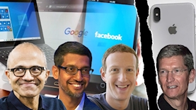 ענקיות הטק מאחדות כוחות נגד אפל, צילום: קרדיט ויקיפדיה ,pexels, פייסבוק מארק צוקרברג